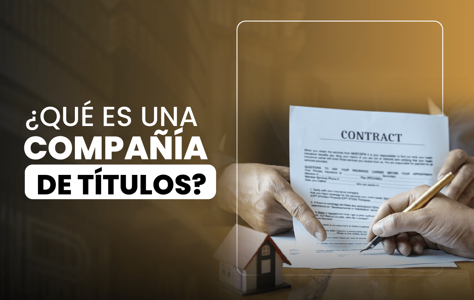 ¿Qué es una Compañía de Títulos?